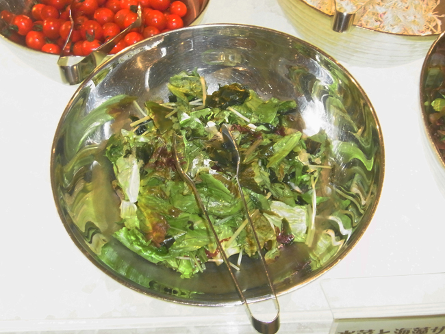 水菜と海藻サラダ