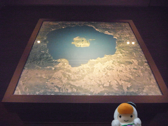 洞爺湖の模型